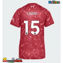 Camisa de Futebol Liverpool Giovanni Leoni #15 Equipamento Principal Mulheres 2026-27 Manga Curta